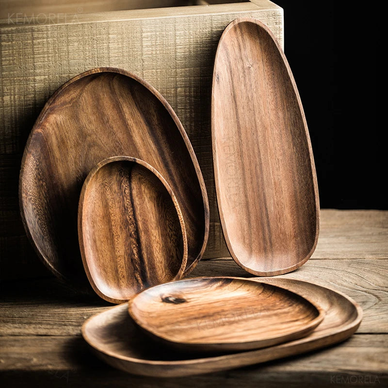 1/5PCS Lovesickness Wood Dishes