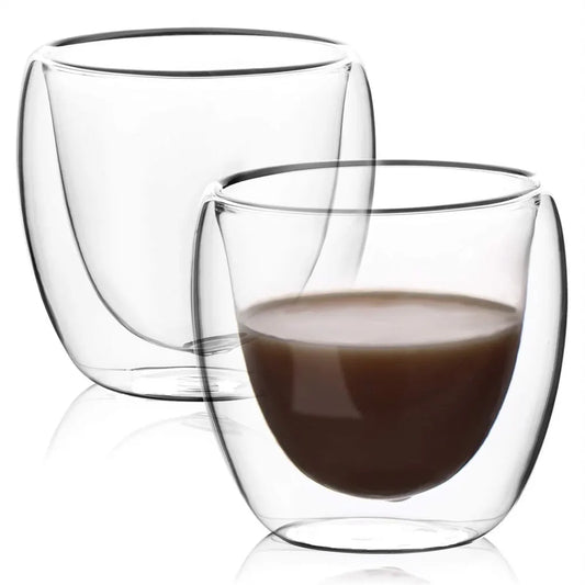 6 Pack Espresso Cups Double Wall