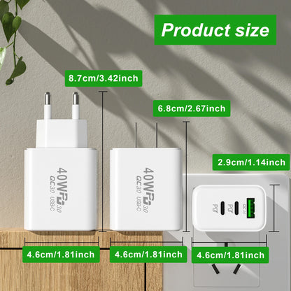 USB Fast Charger 3Ports